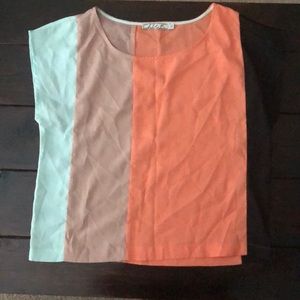 Color block top